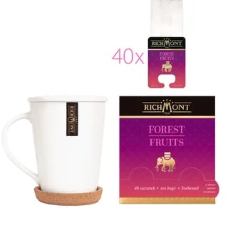 Herbatka Richmont Forest Fruits 40 szt zestaw do celebracji herbaty