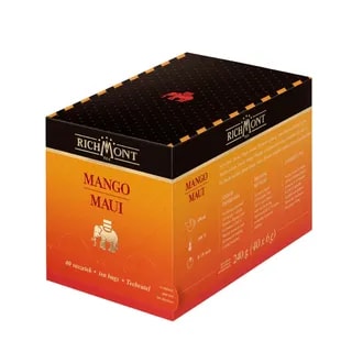 Herbatka Richmont Mango Maui 40szt porcelanowy zestaw do celebracji herbaty
