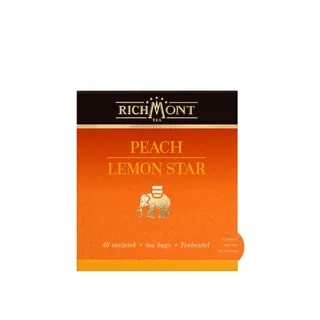 Herbatka Richmont Peach Lemon Star 40 szt porcelanowy zestaw do herbaty