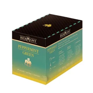 Herbata Richmont Peppermint Green 40 szt porcelanowy zestaw do herbaty