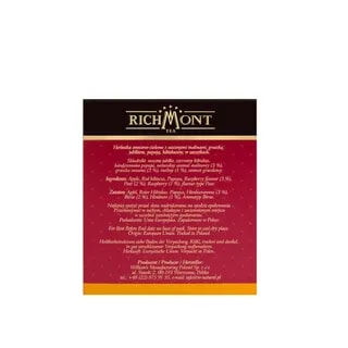 Herbatka Richmont Raspberry Pear 40 szt porcelanowy zestaw do herbaty