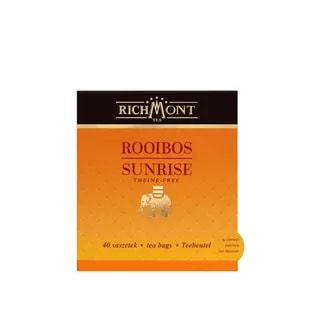 Herbatka Richmont Rooibos Sunrise 40 szt porcelanowy zestaw do herbaty