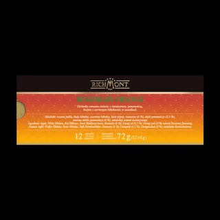 Zestaw Herbata Richmont Rosemary Orange 12 Saszetek + Szklanka Richmont Ice