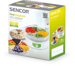 SENCOR - Suszarka do Żywności 5 TAC SFD 2105WH - 250W