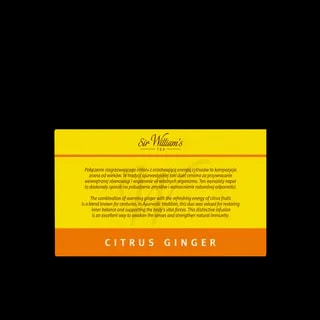 Owocowo-ziołowa Herbata Sir William's Tea Citrus Ginger 50 Saszetek