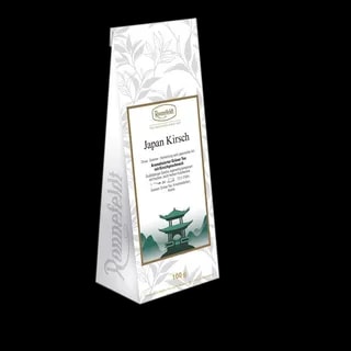 Opakowanie herbaty zielonej Ronnefeldt Japan Kirsch o smaku wiśniowym, 100g. Aromatyczna herbata inspirowana japońską tradycją, idealna na relaksujące chwile.
