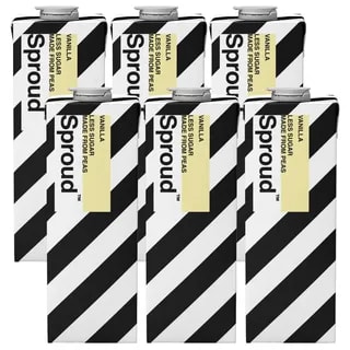 Sproud - Napój Roślinny Vanilla z Żółtego Grochu - 6 x 1L