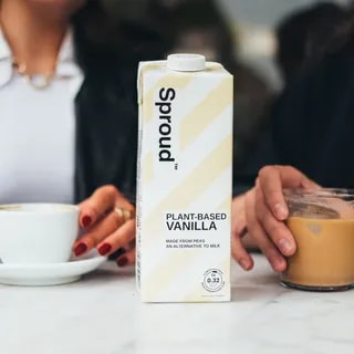 Sproud - Napój Roślinny Vanilla z Żółtego Grochu - 6 x 1L