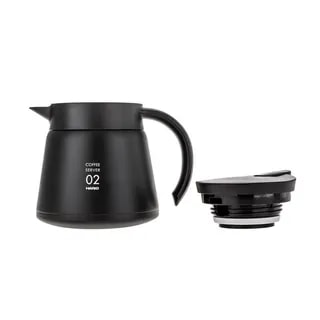 Hario Insulated Stainless Steel Server V60-02 Czarny - 600ml