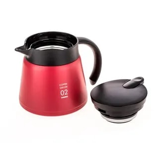 Hario Insulated Stainless Steel Server V60-02 Czerwony - 600ml