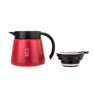 Hario Insulated Stainless Steel Server V60-02 Czerwony - 600ml