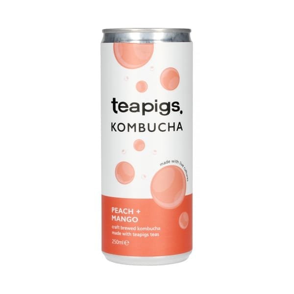 Teapigs Peach and Mango Kombucha - Brzoskwinia i mango - Napój 250ml