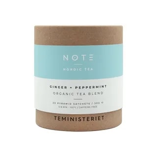 Teministeriet - NOTE Ginger Peppermint Organic - Herbata Ziołowa 20 Torebek