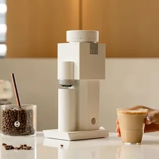 Timemore Bricks 01S Młynek Elektryczny do Kawy Biały Żarna S2C 150 Ustawień Espresso Przelew