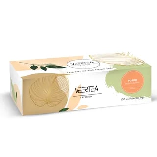 VEERTEA Pu-erh & Lemon - herbata czerwona w saszetkach / kopertkach - 100 torebek