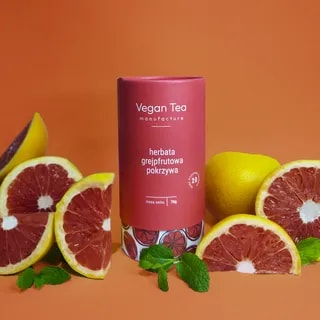 Vegan Tea - Grejpfrutowa Pokrzywa - Herbata Ziołowa 70g