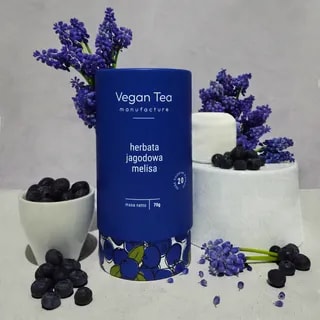 Vegan Tea - Jagodowa Melisa - Herbata Ziołowa 70g
