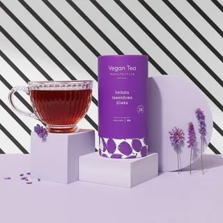 Vegan Tea - Lawendowa Śliwka - Herbata Czarna 80g