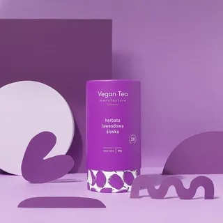 Vegan Tea - Lawendowa Śliwka - Herbata Czarna 80g