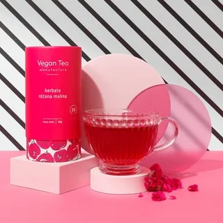 Vegan Tea - Różana Malina - Herbata Biała 80g