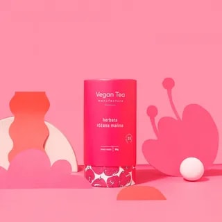 Vegan Tea - Różana Malina - Herbata Biała 80g