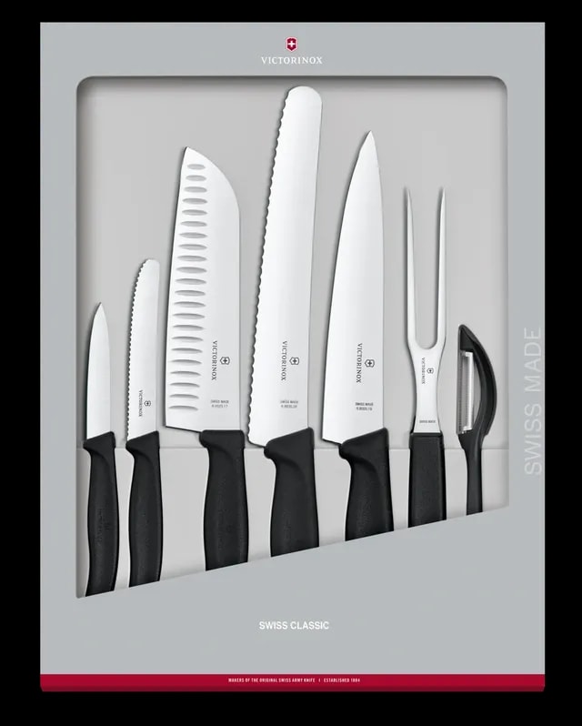 Victorinox Zestaw Kuchenny Swiss Classic 7 Elementów Czarny 6.7133.7G