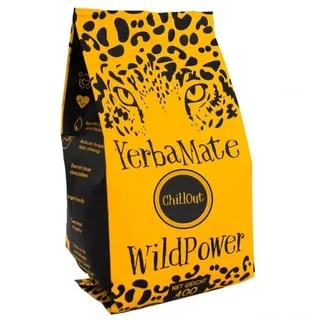 Opakowanie yerba mate ChillOut WildPower o wadze 400g. Idealny wybór dla miłośników herbaty, oferujący naturalne właściwości pobudzające oraz relaksujące.