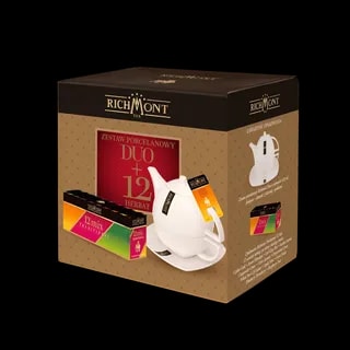Zestaw Porcelanowy DUO + 12 Herbat Richmont