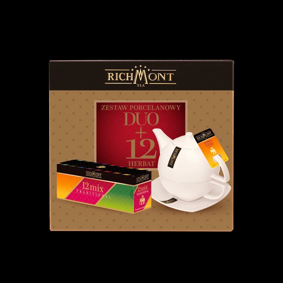 Zestaw Porcelanowy DUO + 12 Herbat Richmont