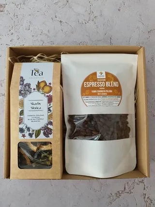 Zestaw Prezentowy - Upominek Box z Kawą i Herbatą