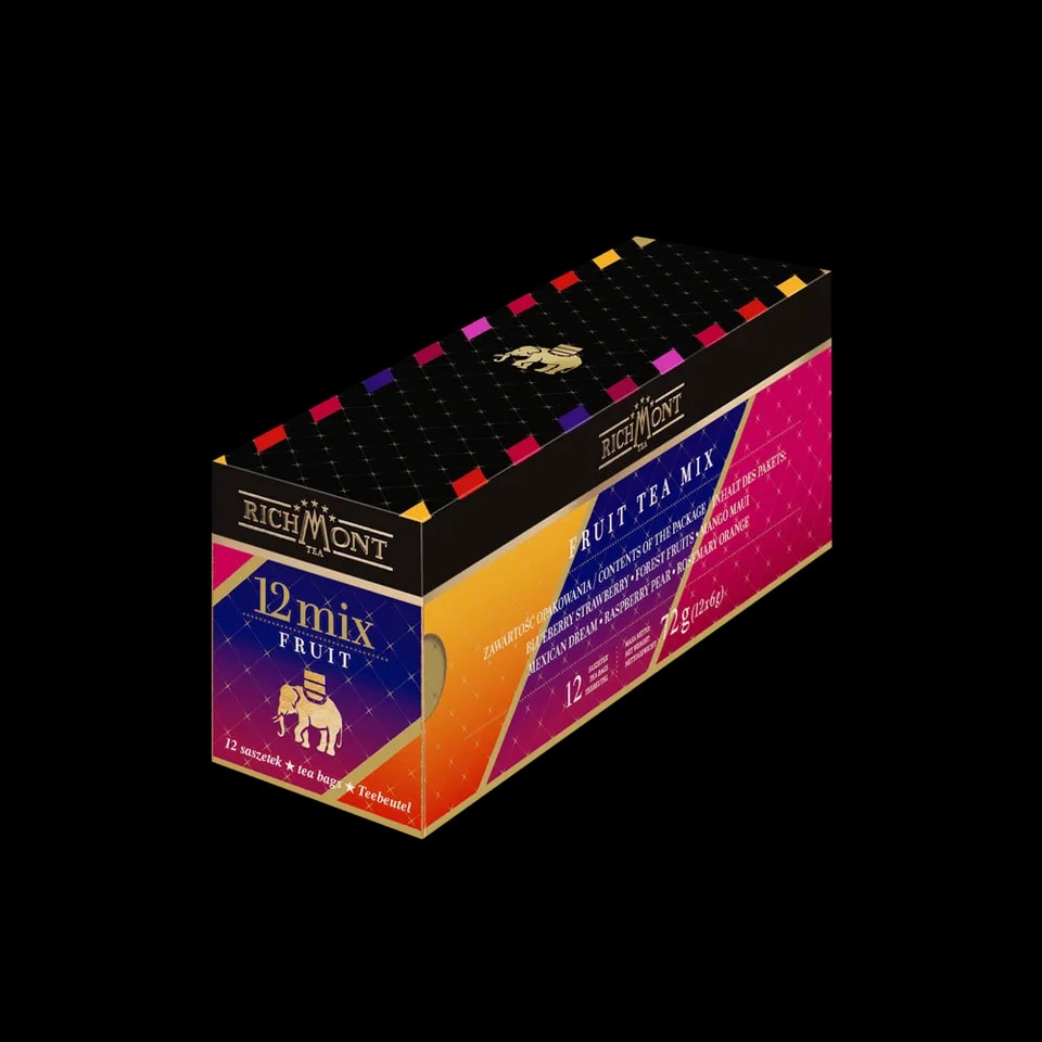 Richmont Fruit Tea Mix 12 Saszetek + Szklanka Hot Winter