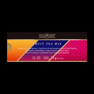 Richmont Fruit Tea Mix 12 Saszetek + Szklanka Hot Winter