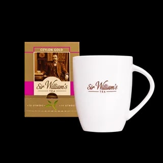 Zestaw Sir William's Tea 15 Herbat Ceylon Gold Z Kubkiem Porcelanowym