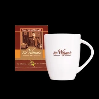 Zestaw Sir William's Tea 15 Herbat English Breakfast Z Kubkiem Porcelanowym