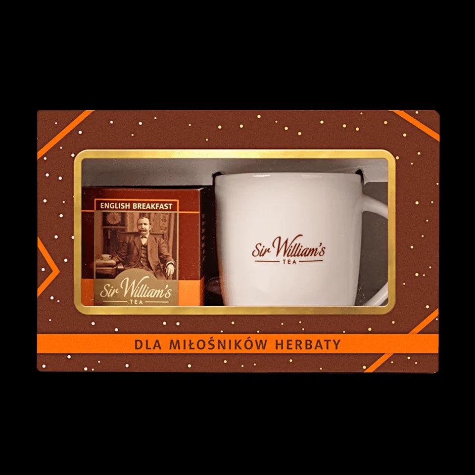 Zestaw Sir William's Tea 15 Herbat English Breakfast Z Kubkiem Porcelanowym
