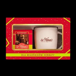 Zestaw Sir William's Tea 15 Herbat Raspberry Z Kubkiem Porcelanowym