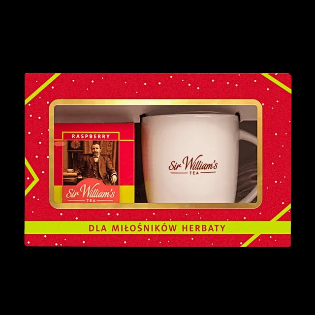 Zestaw Sir William's Tea 15 Herbat Raspberry Z Kubkiem Porcelanowym