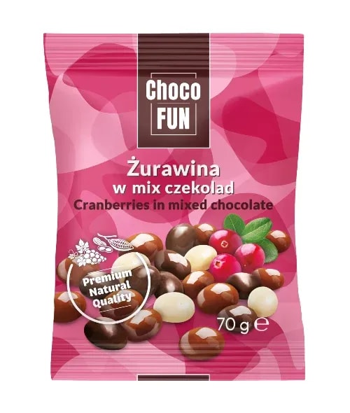 Eurohansa - Żurawina w Czekoladzie Mix - 70g