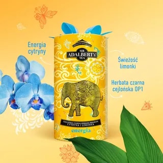 Adalbert's Tea - Cytryna i Limonka ENERGIA - Liściasta 80g