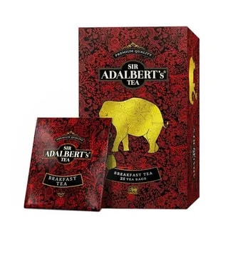 ADALBERT'S ENGLISH BREAKFAST TEA SASZETKI 25X2G KARTONIK