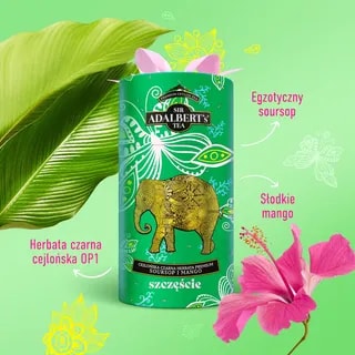 Adalbert's Tea - Soursop i Mango SZCZĘŚCIE - Liściasta 80g