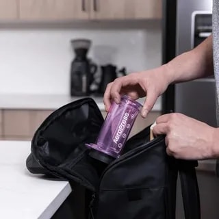 AeroPress Clear Purple - Zaparzacz do kawy fioletowy