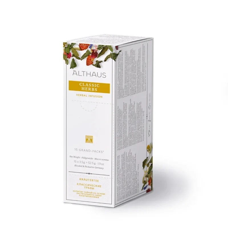 Althaus - Classic Herbs Grand Packs – Herbata Ziołowa 15 Saszetek