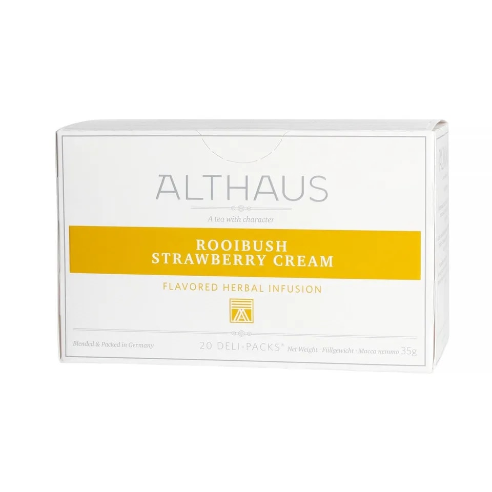 Althaus - Rooibush Strawberry Cream Deli Pack - Herbata 20 saszetek