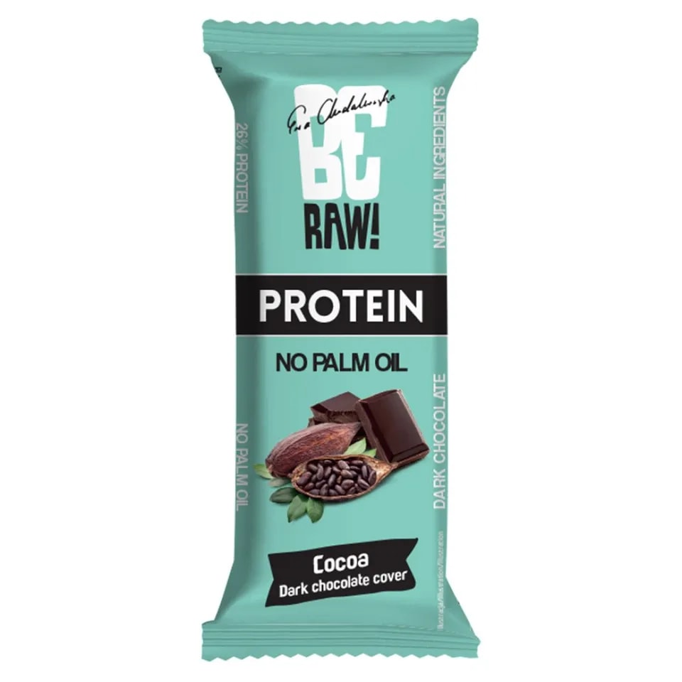 BeRAW! Protein Baton Proteinowy 28% Biała Cocoa Surowe Kakao 40 g