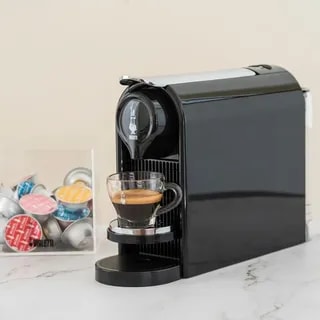 Bialetti - ekspres kapsułkowy Gioia Plus - Czarny + 48szt kapsułek NAPOLI