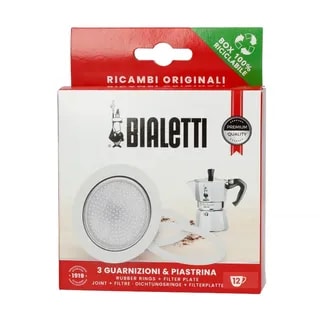 Zestaw uszczelek i filtra Bialetti umożliwia łatwe przygotowanie aromatycznej kawy z ekspresu. Wysoka jakość produktów gwarantuje najlepsze efekty parzenia, idealne dla prawdziwych miłośników kawy.