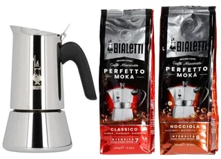 Bialetti Zestaw Venus 6tz + kawa Nocciola 250g + kawa Classico 250g