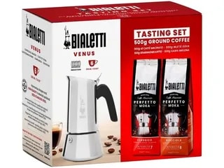 Bialetti Zestaw Venus 6tz + kawa Nocciola 250g + kawa Classico 250g