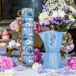 Bialetti Zestaw 6 Filiżanek Do Espresso Na Stojaku Bridgerton